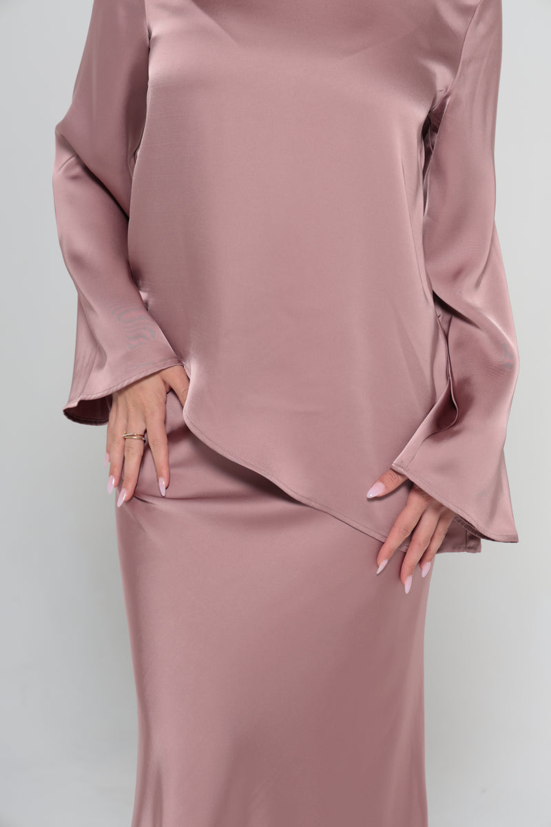 INDULGENCE ASSYMETRICAL TOP | ROSE