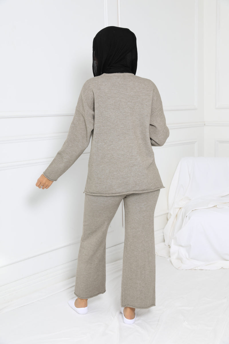 DELUSIONAL KNIT SET | TAUPE