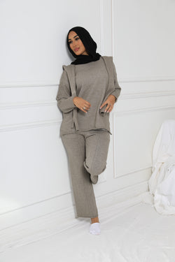 DELUSIONAL KNIT SET | TAUPE