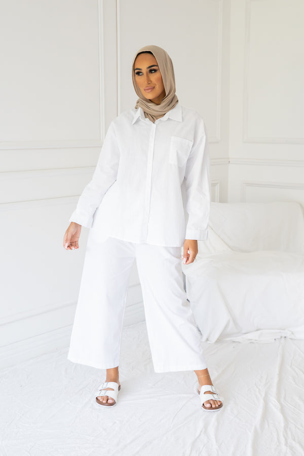 ESPELL LINEN SET | WHITE