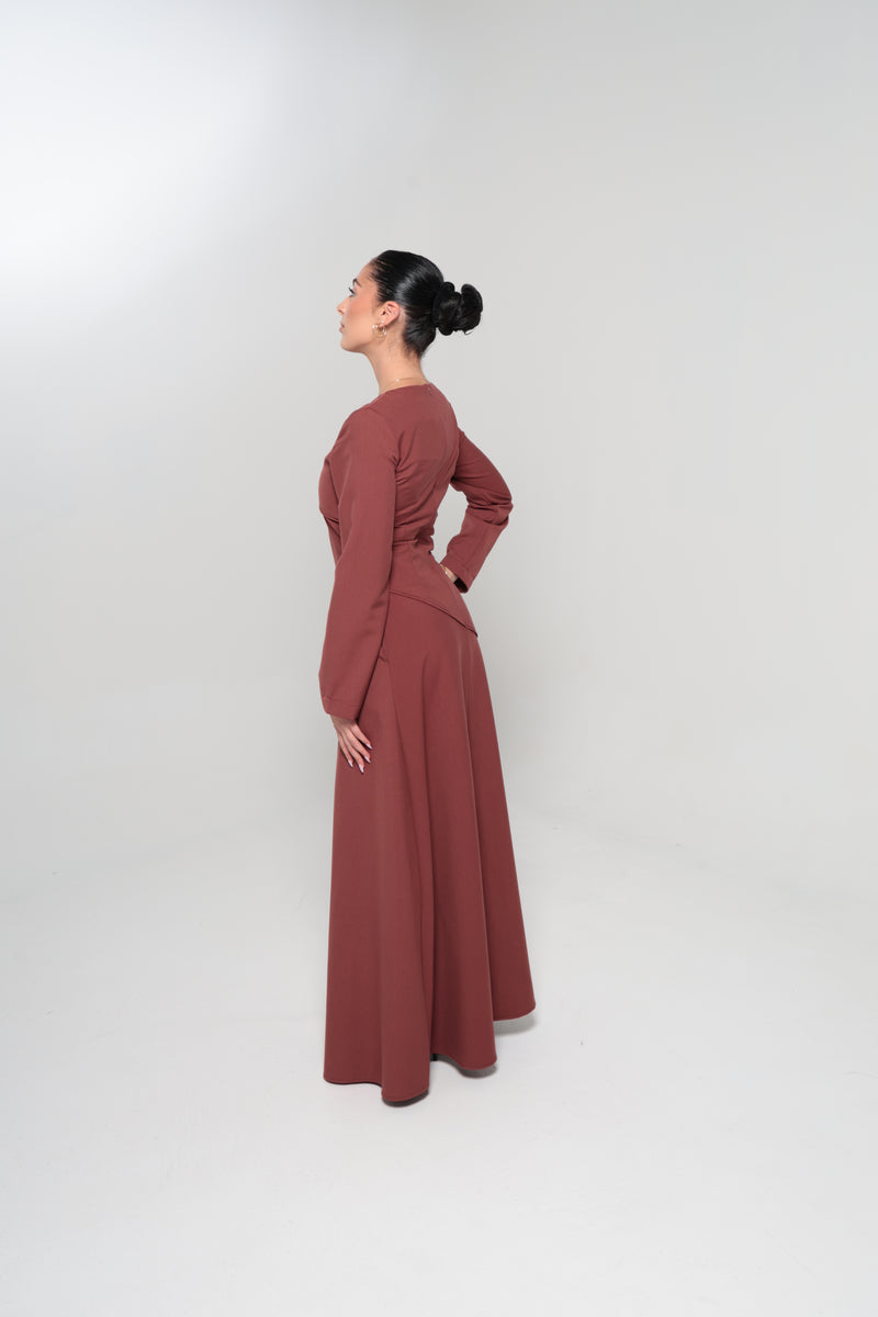 RIYADH MAXI DRESS | MAROON