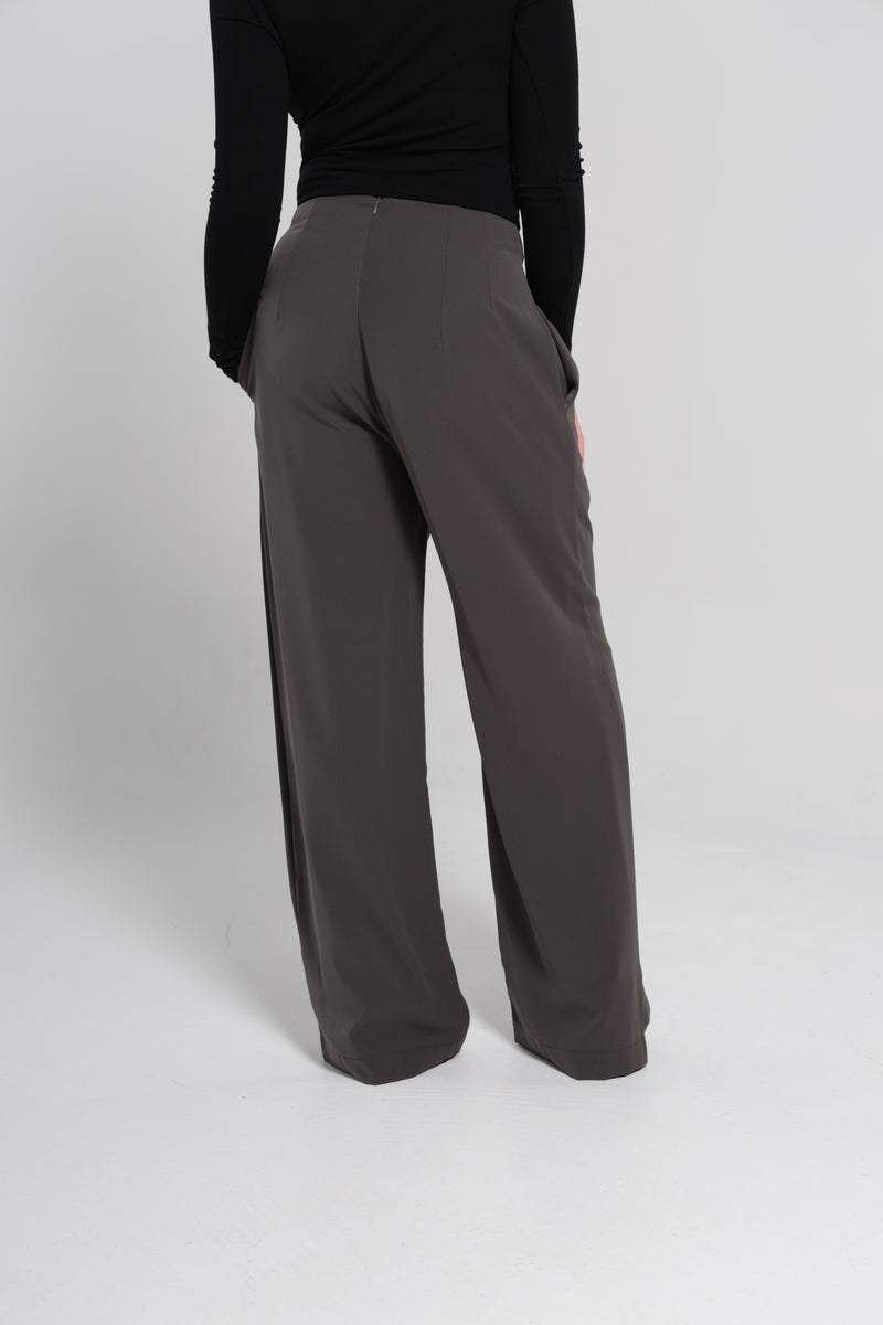 CHANEL HIGH WAISTED PANTS | GREY