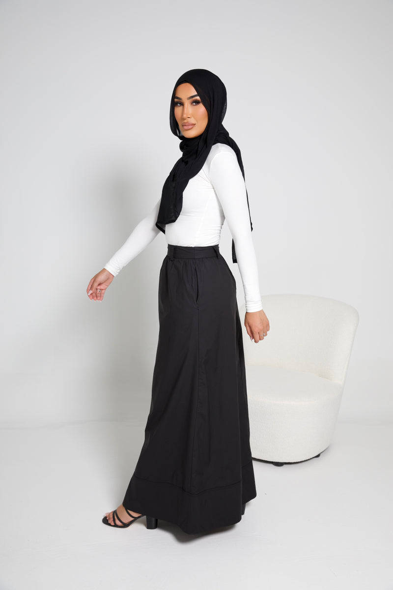 LOPEZ MAXI SKIRT | BLACK