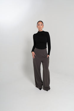 CHANEL HIGH WAISTED PANTS | GREY