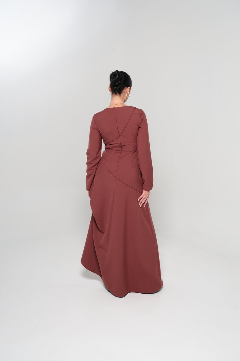 RIYADH MAXI DRESS | MAROON