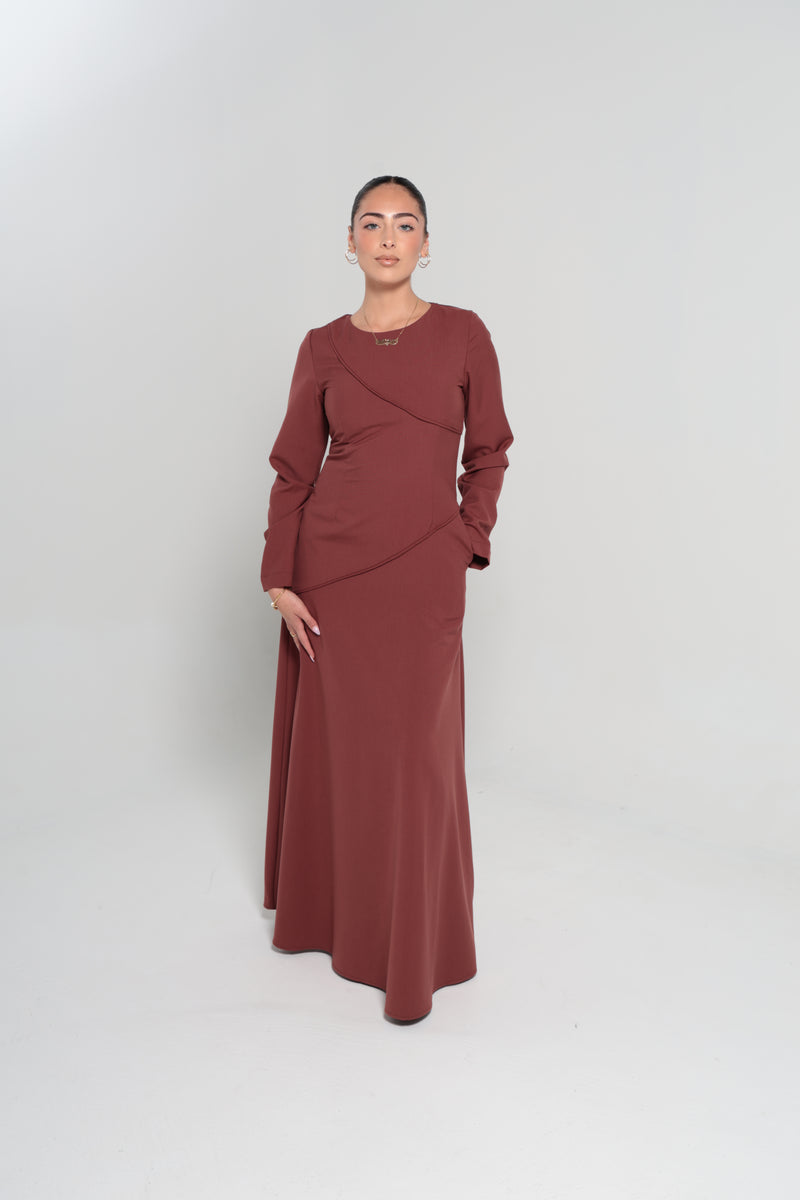RIYADH MAXI DRESS | MAROON