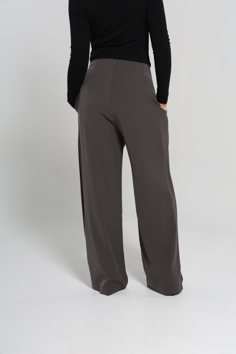 CHANEL HIGH WAISTED PANTS | GREY