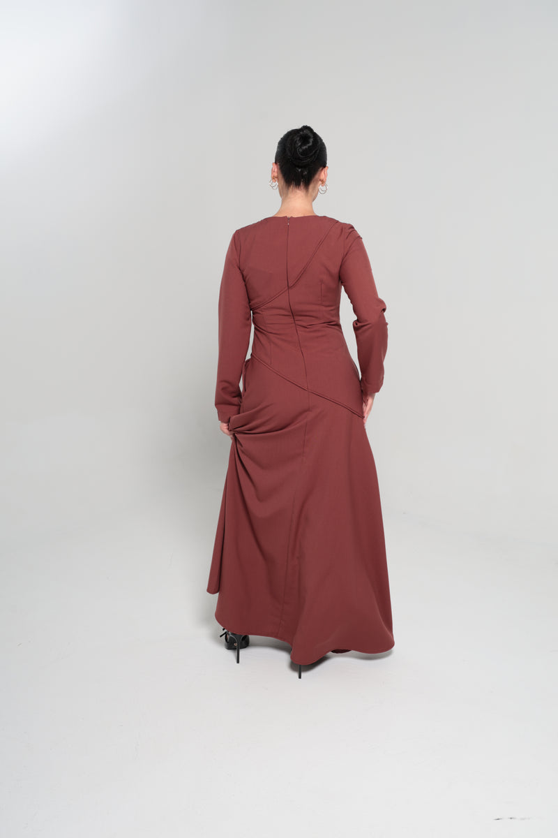 RIYADH MAXI DRESS | MAROON