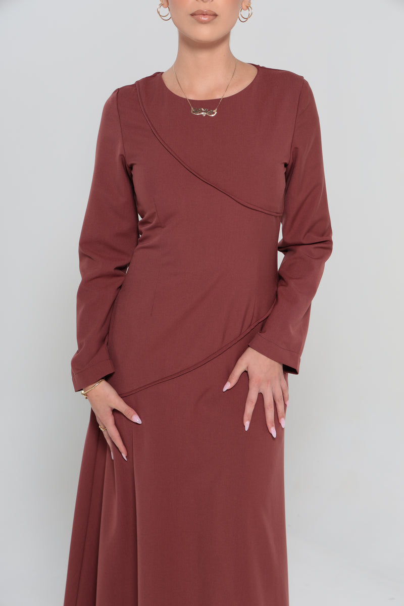 RIYADH MAXI DRESS | MAROON
