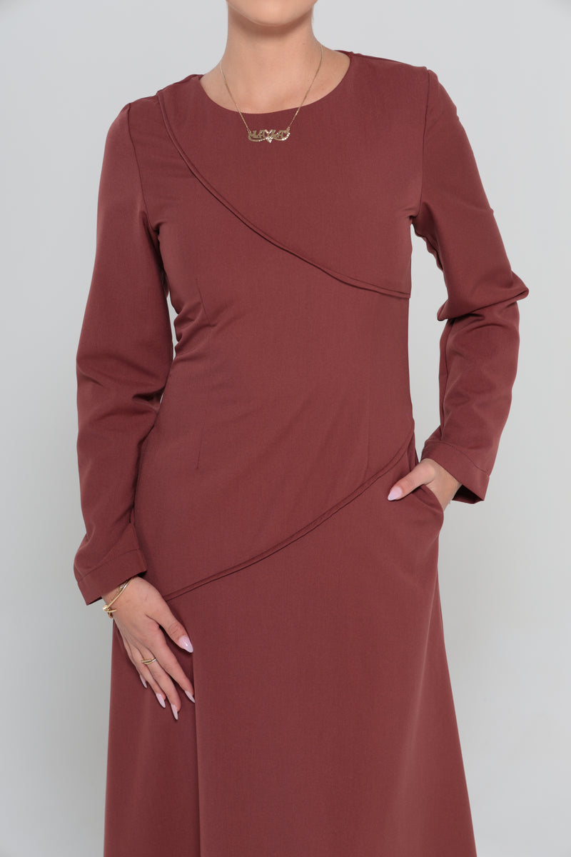 RIYADH MAXI DRESS | MAROON