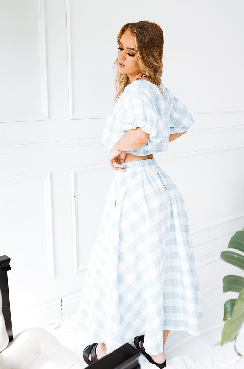 PERRI MAXI SKIRT | BLUE