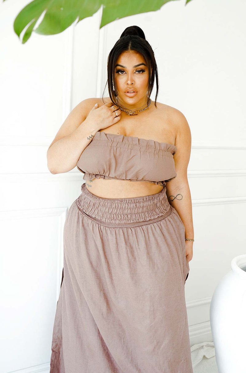 ROMA MAXI SKIRT | CHOC