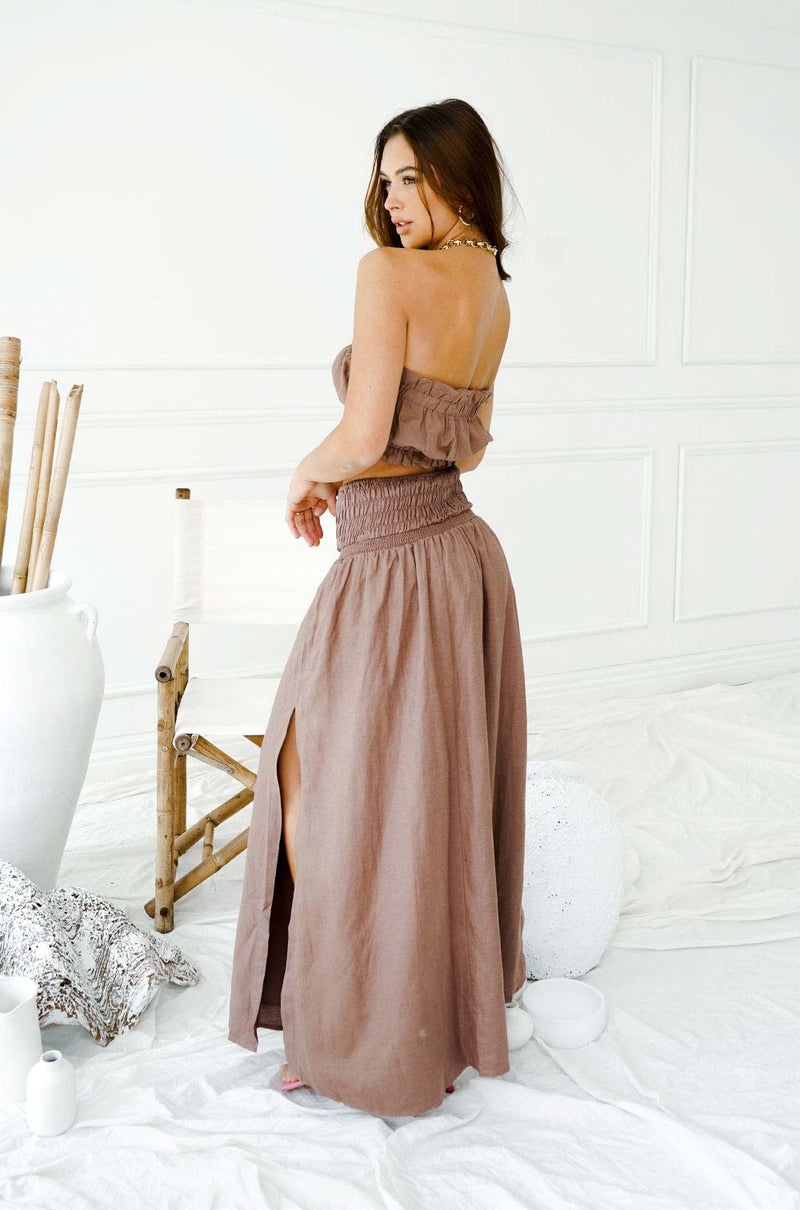 ROMA MAXI SKIRT | CHOC