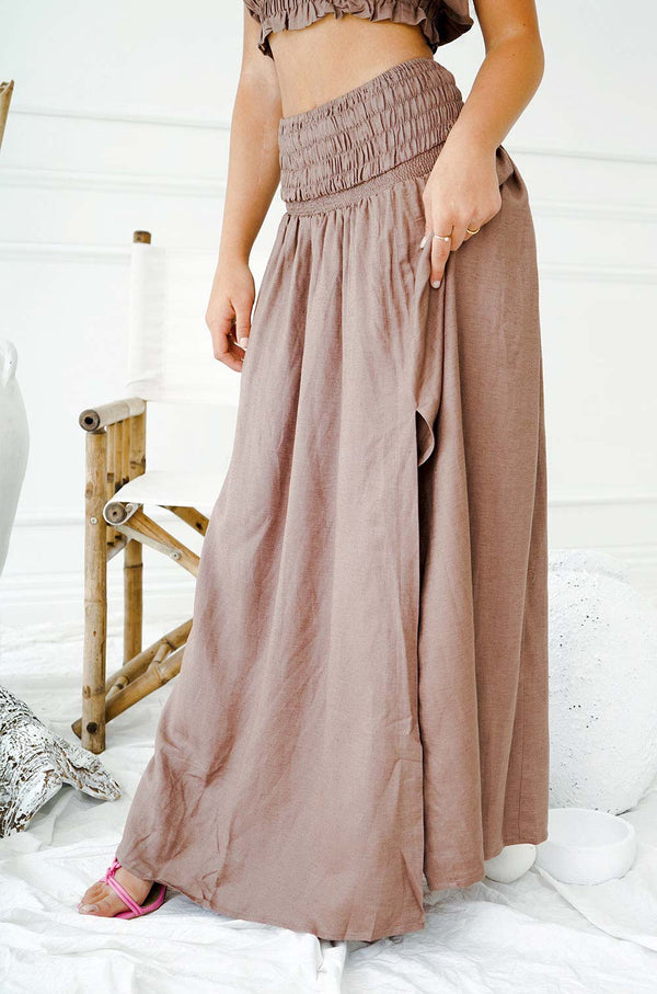 ROMA MAXI SKIRT | CHOC