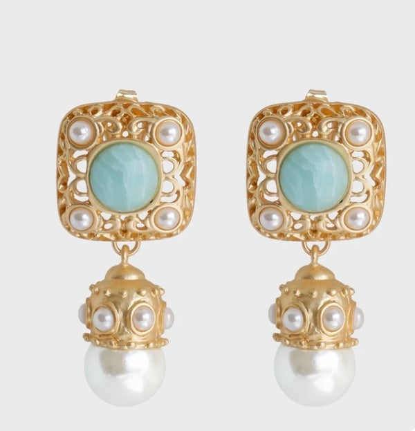 ARIEL PEARL EARRING | GOLD