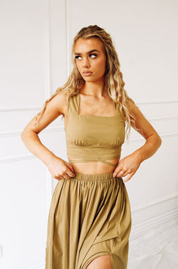 JOLENE TOP | KHAKI