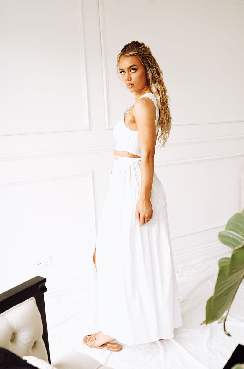 JOLENE SKIRT | WHITE